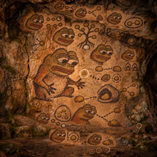 Pepe links old code stones to a later checkpoint while keeping unfinished trails visible.