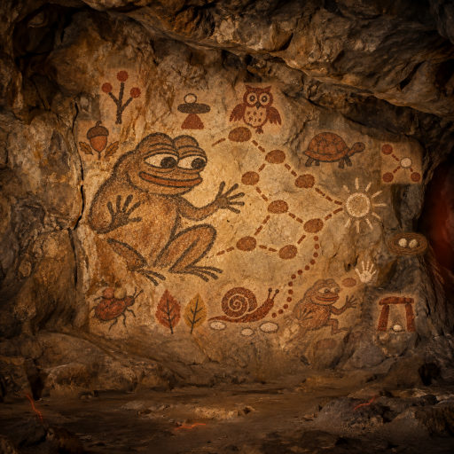 Ochre paths meet a chalk handoff stone before the shared time runs out.
