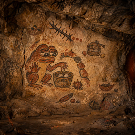 A woven sieve catches heavy stones before the basket is opened.