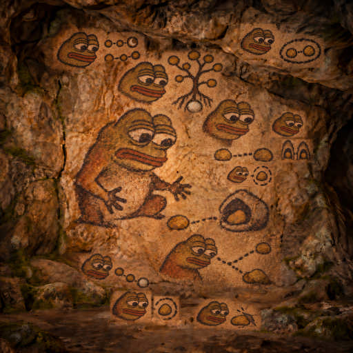 Pepe looks beneath the skin of a code stone.