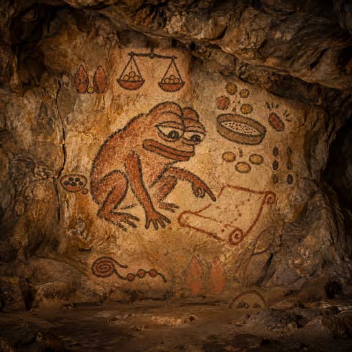 Every Seed Counts: A pod of ochre seeds reminds Pepe that every smallest token unit counts.