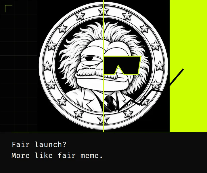 A half-classic, half-lime medallion with sunglasses and an abstract chart
