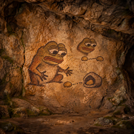 Pepe compares two stones before trusting the path between them.