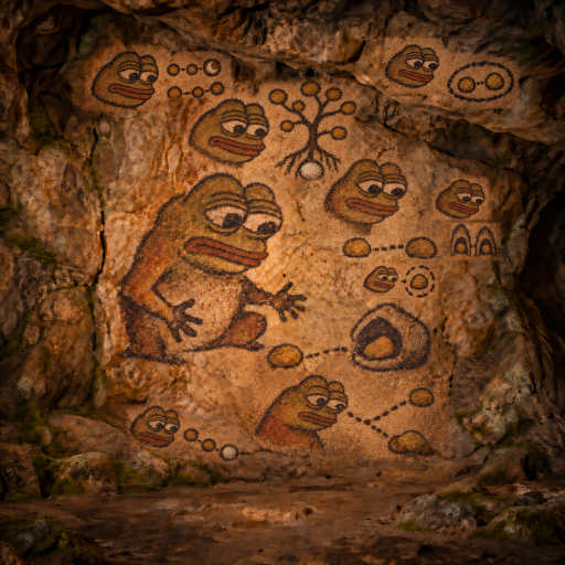 Pepe studies the possible entrances hidden in the stone.