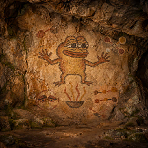 Four worn stones meet at one dark ring where a swap bound waits for matching code evidence.